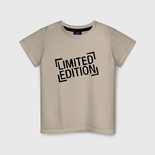 Детская футболка Limited edition - Minimalism / Миндальный – фото 1