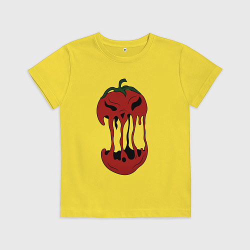 Детская футболка Агрессивный красный помидор / Желтый – фото 1