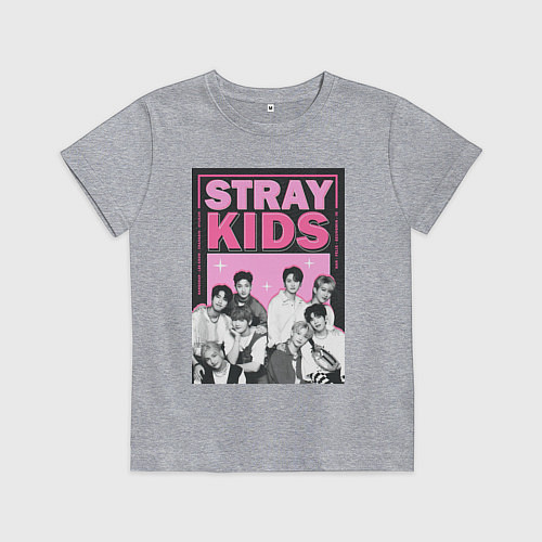 Детская футболка Stray Kids boy band / Меланж – фото 1