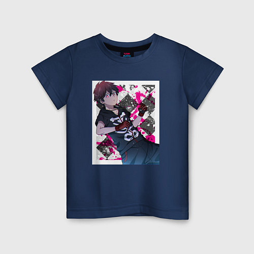 Детская футболка Взгляд Кабанэ - Инцидент Кэмоно / Тёмно-синий – фото 1