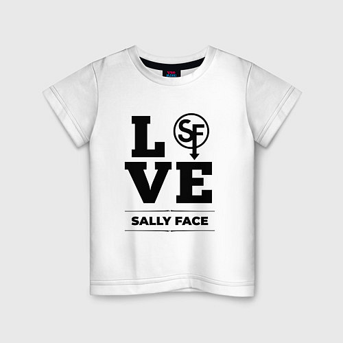 Детская футболка Sally Face love classic / Белый – фото 1