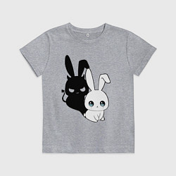 Детская футболка Милый кролик - ангелочек или дьяволёнок?