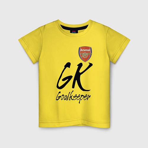 Детская футболка Arsenal - London - goalkeeper / Желтый – фото 1