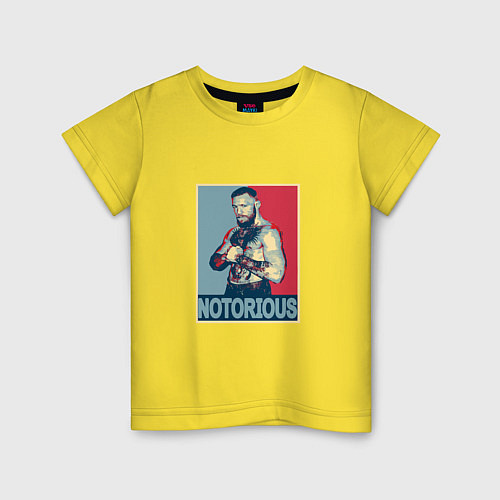 Детская футболка Notorious / Желтый – фото 1