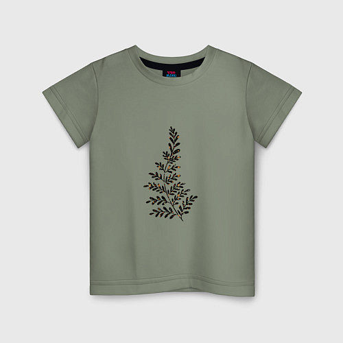 Детская футболка Растение минимализм / Авокадо – фото 1