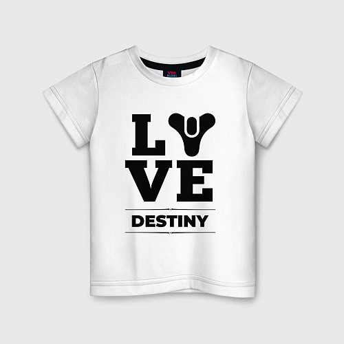Детская футболка Destiny love classic / Белый – фото 1