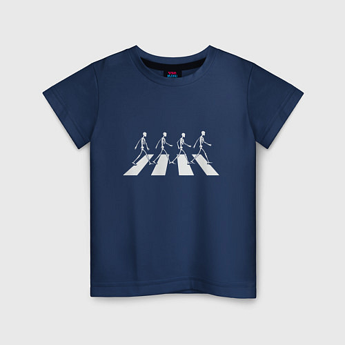 Детская футболка Beatles dead / Тёмно-синий – фото 1