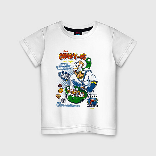 Детская футболка Червяк Джим / Белый – фото 1