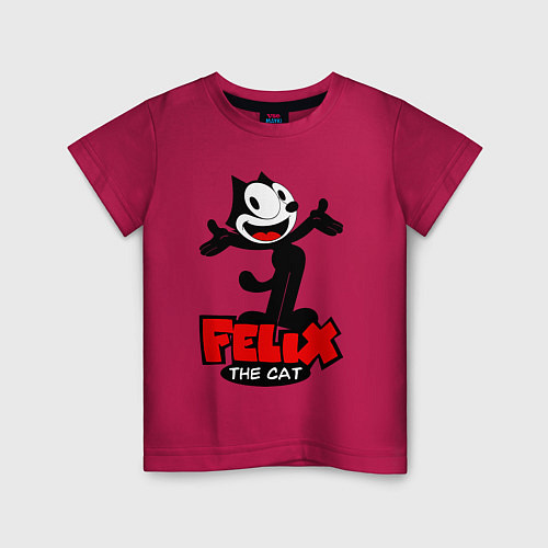 Детская футболка Felix the cat / Маджента – фото 1