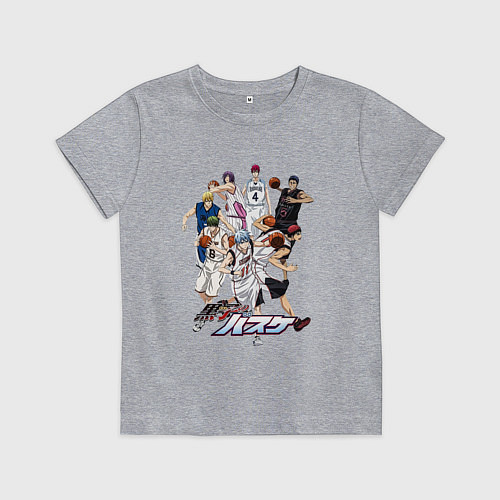 Детская футболка Персонажи баскетбол Куроко / Меланж – фото 1