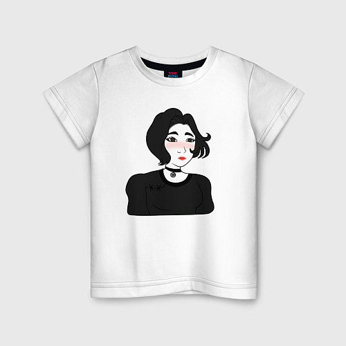 Детская футболка Doomer-girl / Белый – фото 1