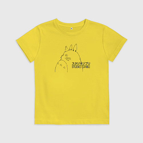 Детская футболка Тоторо Studio Ghibli / Желтый – фото 1
