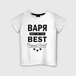 Футболка хлопковая детская Варя best of the best, цвет: белый