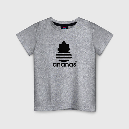 Детская футболка Ananas - Adidas / Меланж – фото 1