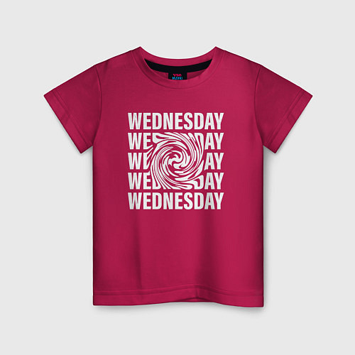 Детская футболка Wednesday Tornado / Маджента – фото 1