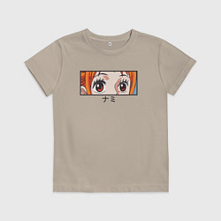 Футболка хлопковая детская Нами, цвет: миндальный