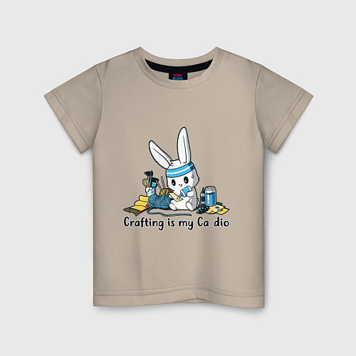Детская футболка Ремесло - это мое призвание / Миндальный – фото 1
