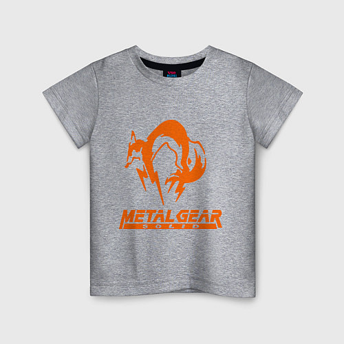 Детская футболка Metal Gear Solid Fox / Меланж – фото 1