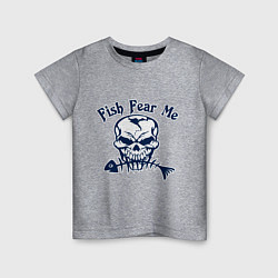 Детская футболка Рыба меня боится