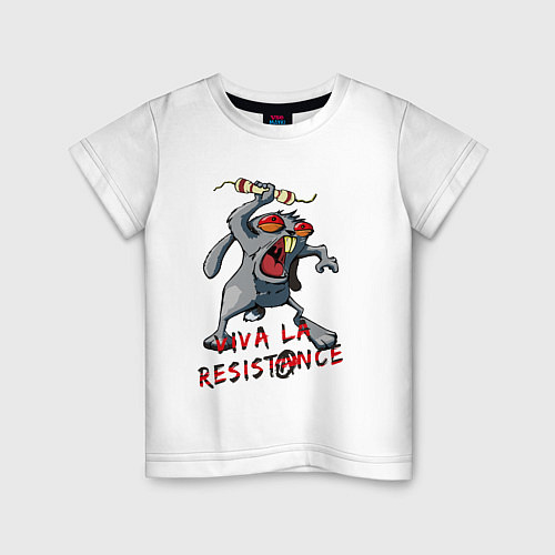 Детская футболка La resistance / Белый – фото 1