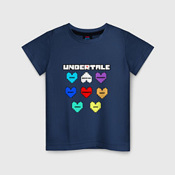 Детская футболка Undertale - души 8 людей
