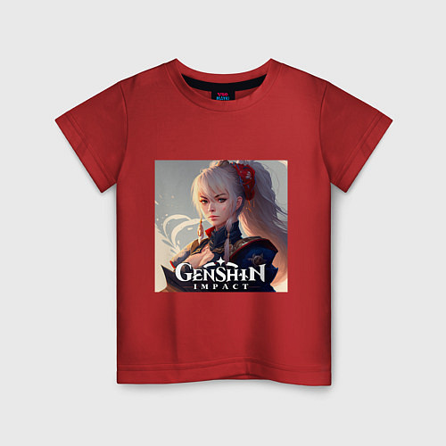 Детская футболка Геншин Импакт, Наганохара Ёимия / Красный – фото 1