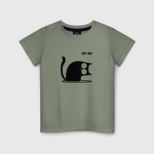 Детская футболка Куку Cat / Авокадо – фото 1