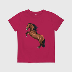 Футболка хлопковая детская Лузитано, цвет: маджента