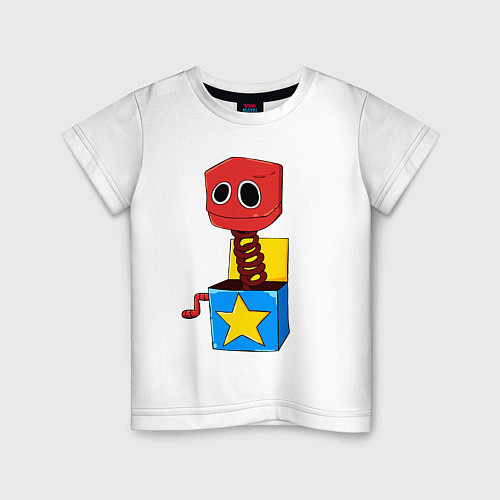 Детская футболка Бокси Бу Поппи Плейтайм / Белый – фото 1