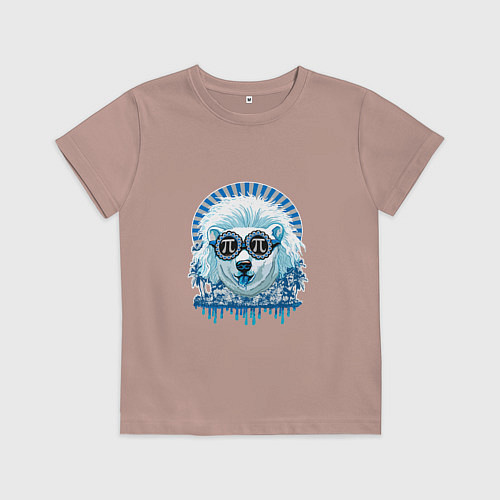 Детская футболка Blue bear / Пыльно-розовый – фото 1