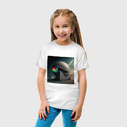 Футболка хлопковая детская Тайны и мифы пирамид, цвет: белый — фото 2