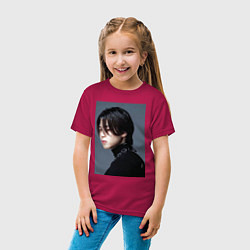 Футболка хлопковая детская Dark side Jimin, цвет: маджента — фото 2