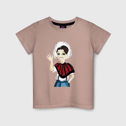 Детская футболка Айдол Хан / Пыльно-розовый – фото 1