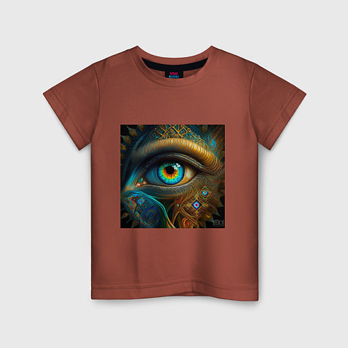 Детская футболка Глаз индейца / Кирпичный – фото 1
