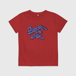 Футболка хлопковая детская Graffiti Angry Man, цвет: красный