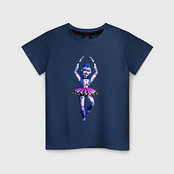 Футболка хлопковая детская Баллора, цвет: тёмно-синий