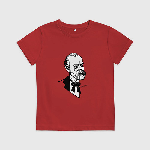 Детская футболка Антонин Дворжак / Красный – фото 1