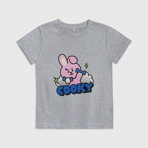 Детская футболка Cooky BT21 Jungkook / Меланж – фото 1