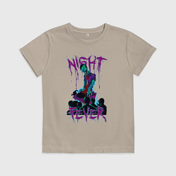 Футболка хлопковая детская DJ Zombie, цвет: миндальный