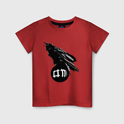 Футболка хлопковая детская DM Raven, цвет: красный