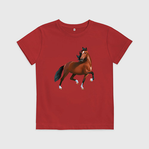 Детская футболка Хакнэ / Красный – фото 1