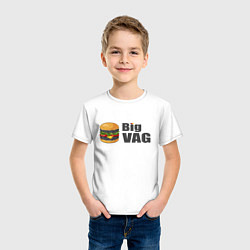 Футболка хлопковая детская Big VAGodroch, цвет: белый — фото 2