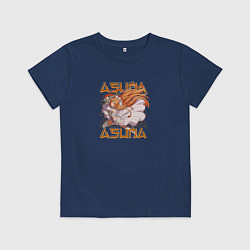 Футболка хлопковая детская Асуна Юки в сражении, цвет: тёмно-синий