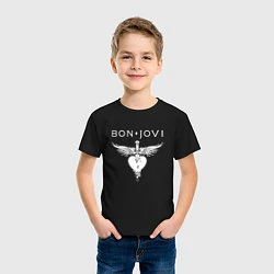 Футболка хлопковая детская Bon Jovi Its My Life, цвет: черный — фото 2