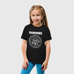 Футболка хлопковая детская Ramones Blitzkrieg Bop, цвет: черный — фото 2