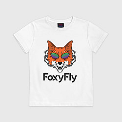 Футболка хлопковая детская FoxyFly, цвет: белый
