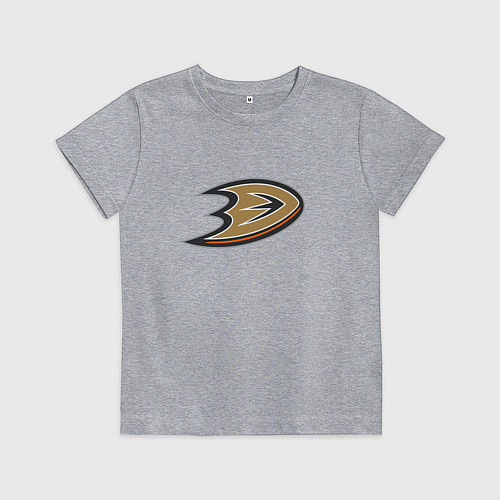 Детская футболка Анахайм Дакс логотип / Меланж – фото 1