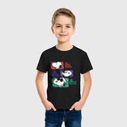 Футболка хлопковая детская The good the bad the cool, цвет: черный — фото 2