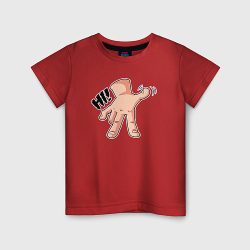 Детская футболка Вещь - привет / Красный – фото 1