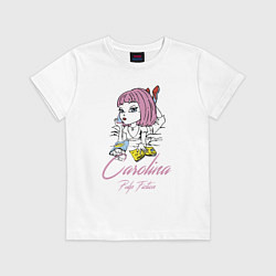 Футболка хлопковая детская Carolina - pulp fiction, цвет: белый